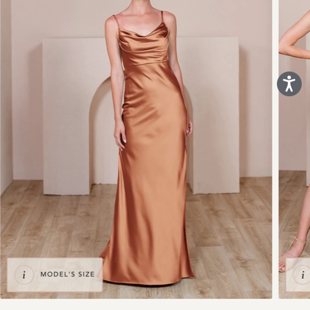 Revelry bridesmaid dress size 10, fits like an 8.